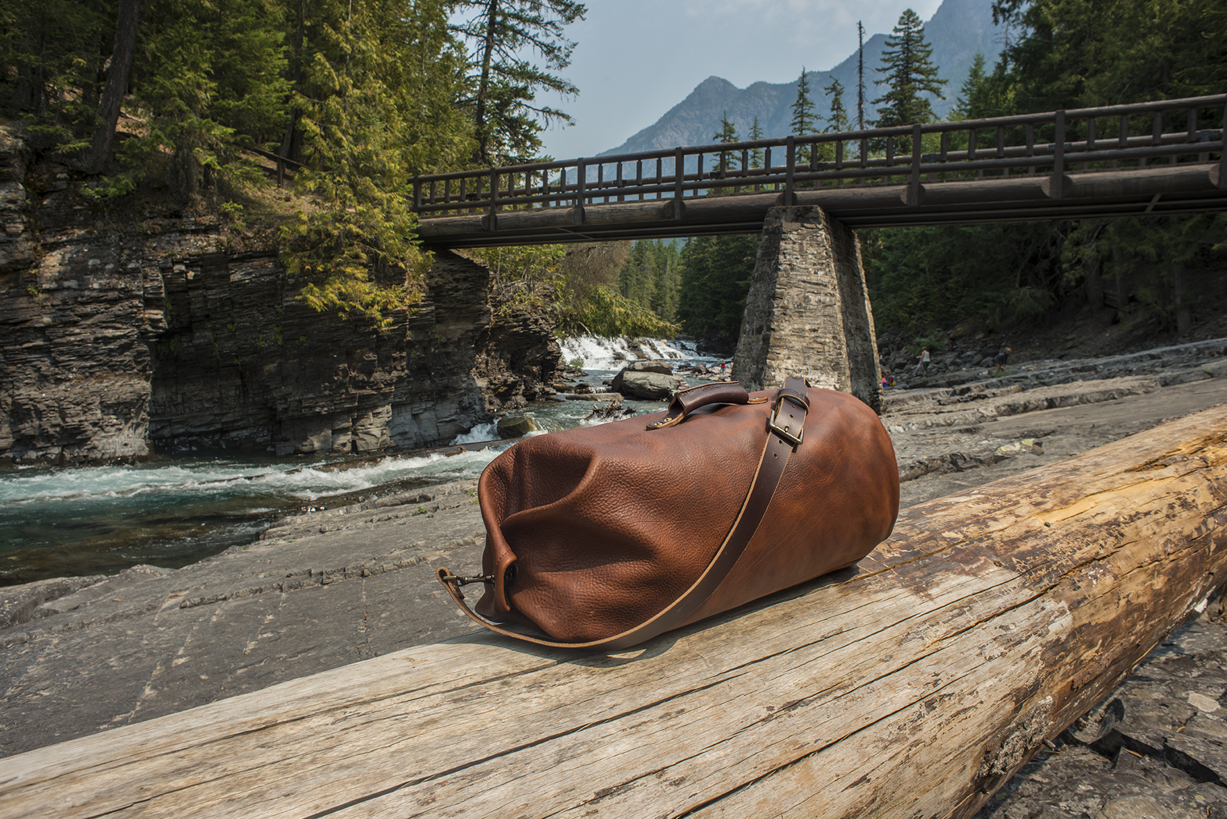 Gunnar leather Duffle - Military Style Leather Duffel - Go Forth Goods 