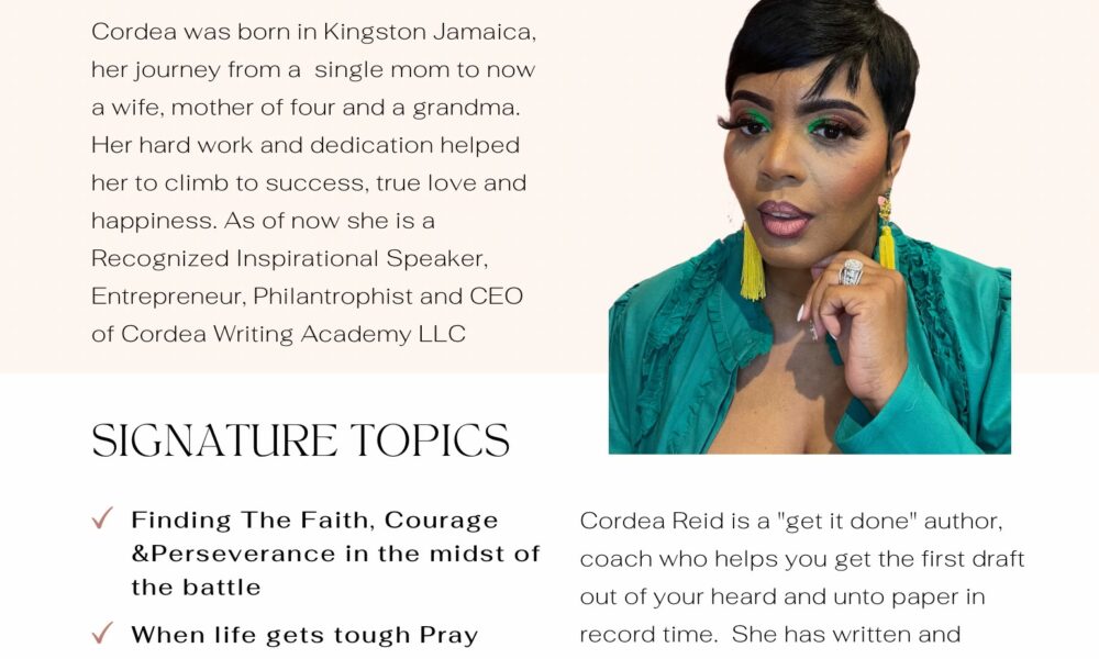 Check Out Cordea Reid’s Story - Voyage ATL Magazine | ATL City Guide