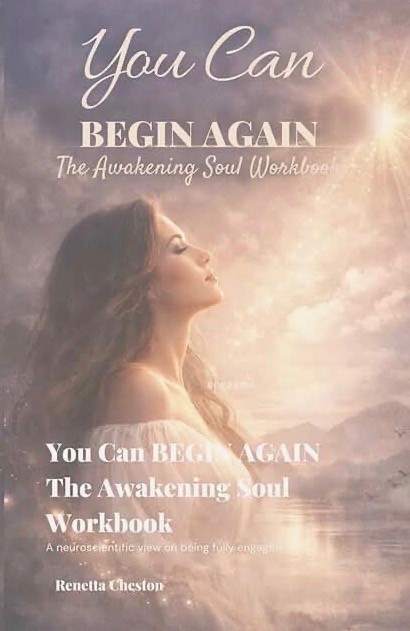 Profile of a woman with closed eyes and flowing hair, sky with clouds and sunlight in background.