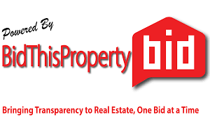 Logo with text 'Powered By BidThisProperty bid' and slogan 'Bringing Transparency to Real Estate, One Bid at a Time'.