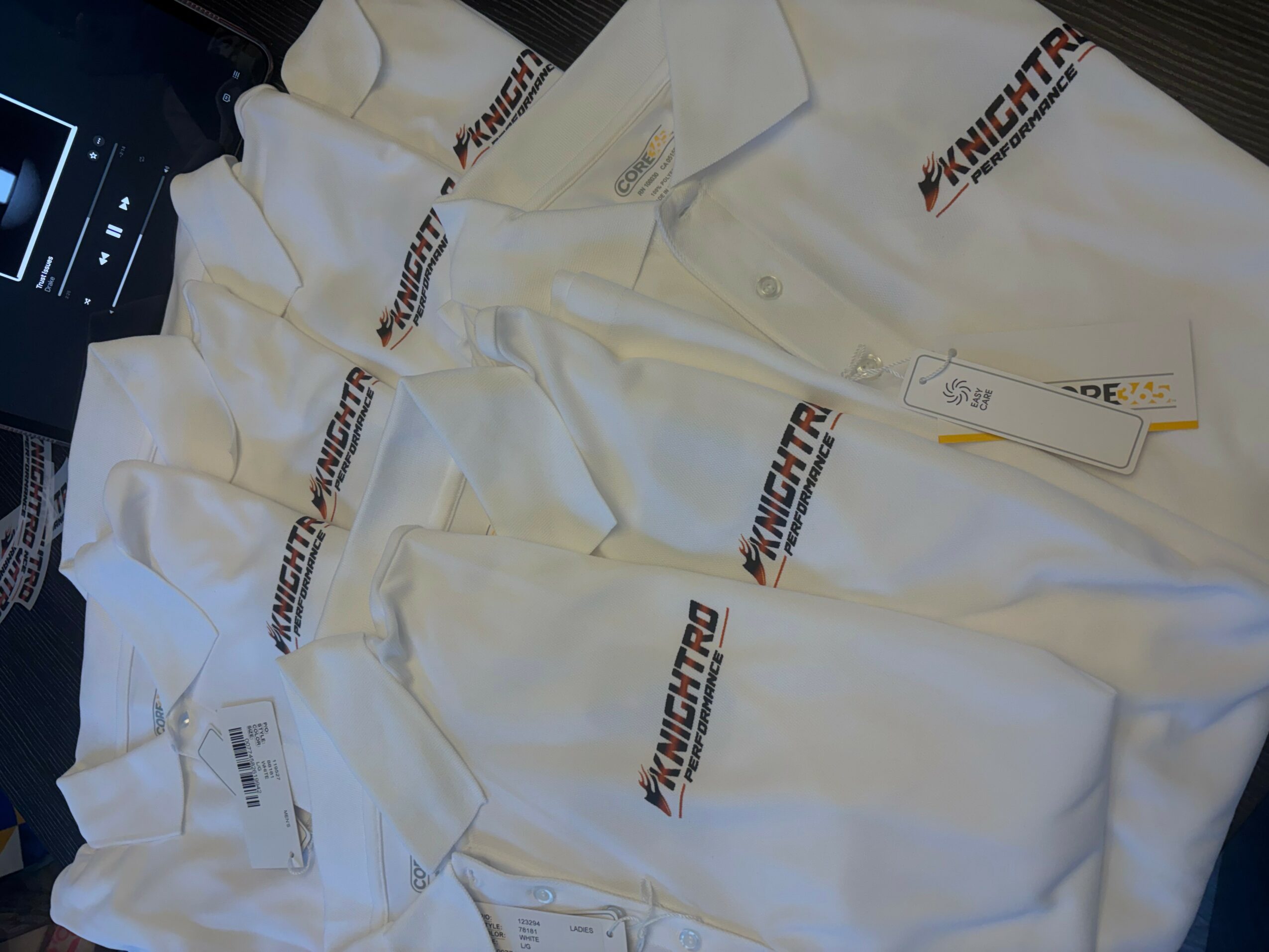White uniform with