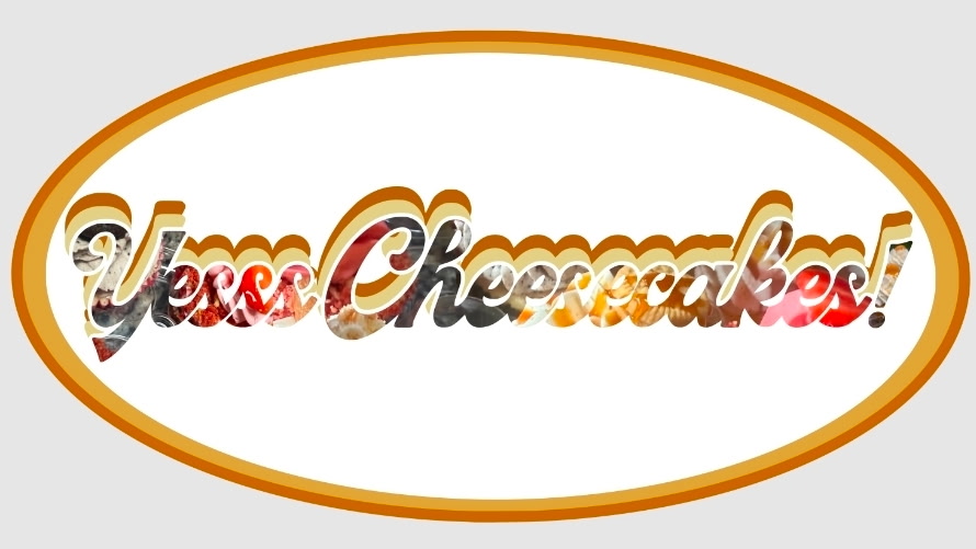 Logo with text 'Vesse Cheesecake!' inside an oval border, with a white background.