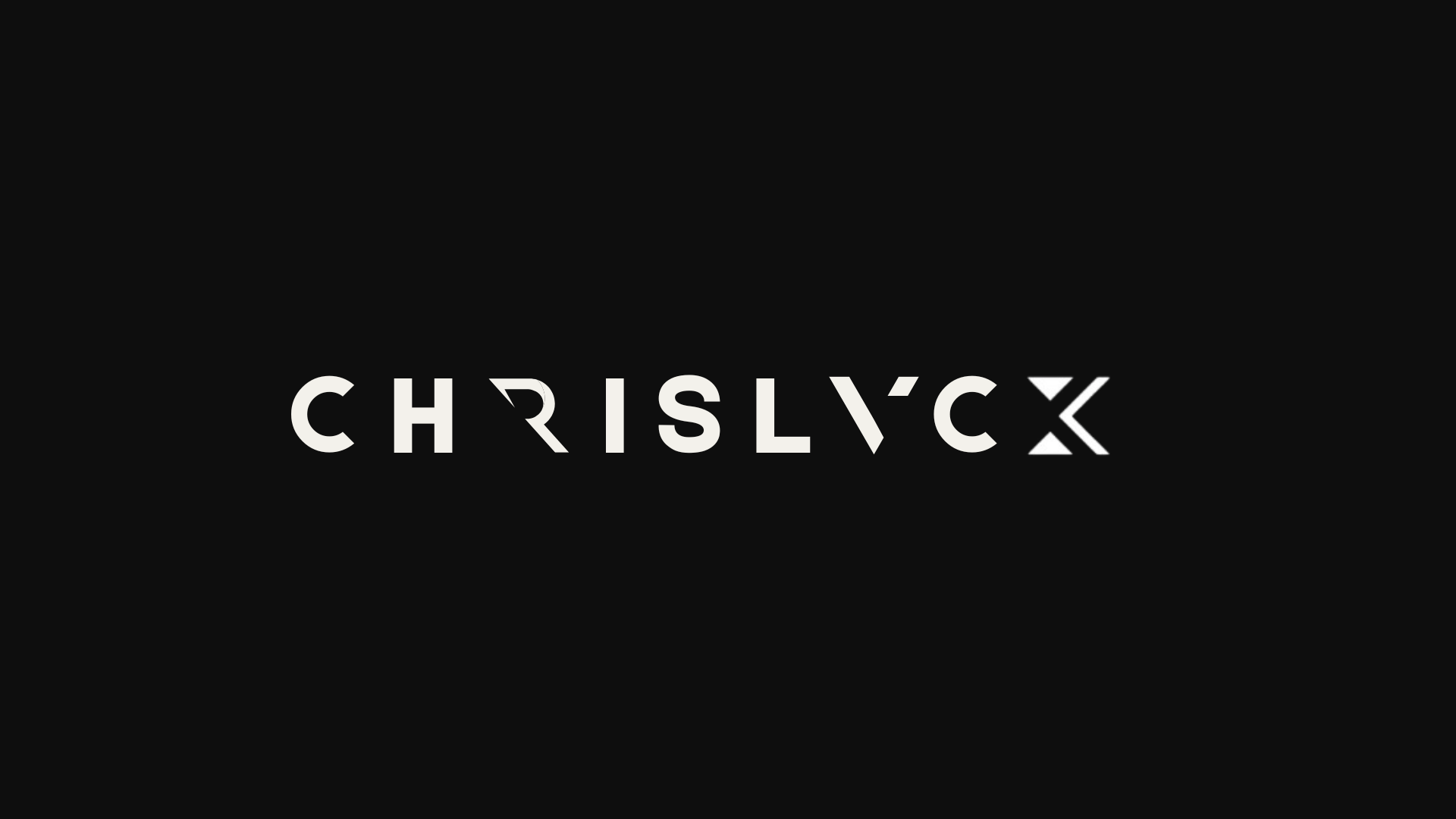 Text logo with the name 'CHRISLUX' on a black background.